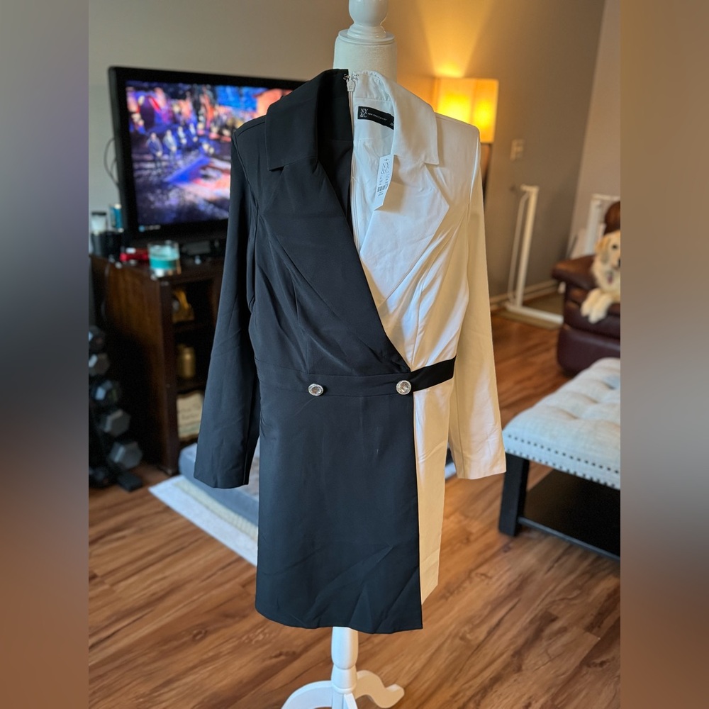 New York & Company B/W Romper Suit - NWT